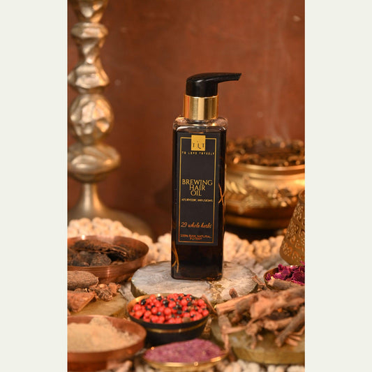 TLT Brewing Hair Oil, Ayurvedic oil with 29 Herbs - To Love ThySelf