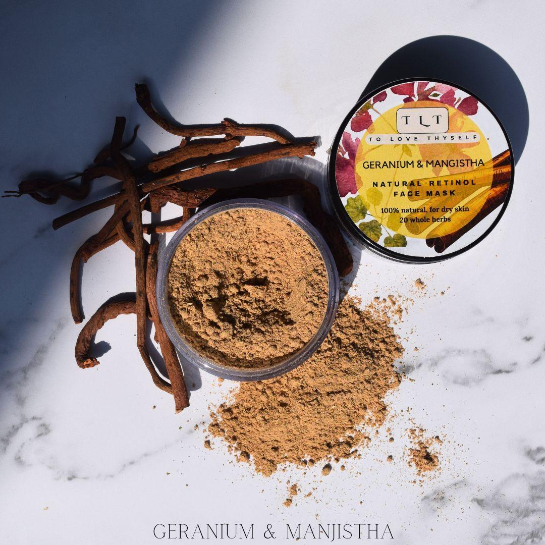 Geranium & Mangistha Face Mask - For Dry Skin - To Love ThySelf
