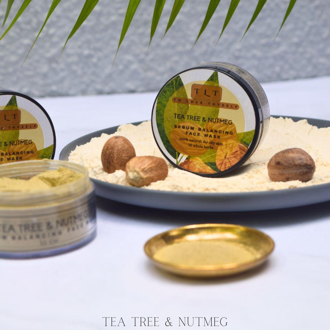 Tea Tree & Nutmeg Face Mask - For Oily Skin - To Love ThySelf